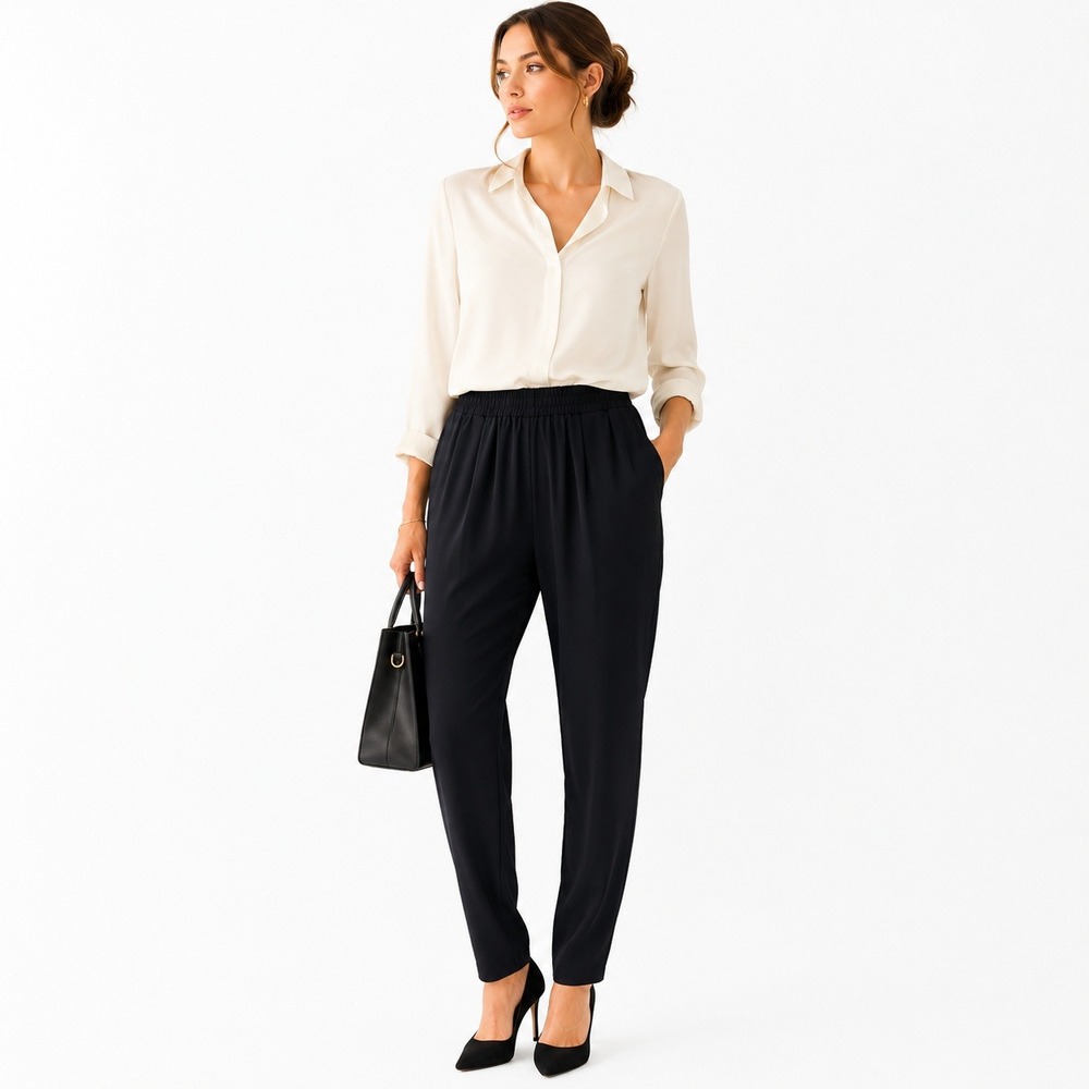 Gentle Fawn Womens‎ Elastic Waist Jogger Pants Black Small